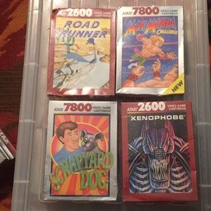 Atari Set Of 4 Video Games